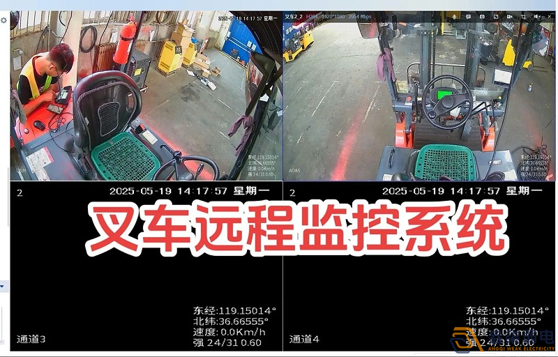 叉车安装摄像头加报警器的作用